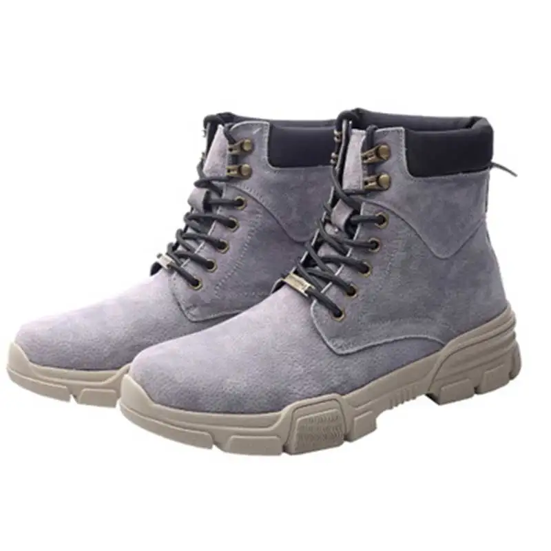 

Tuziblobo Men Shoes Leather Trends Martin Boots Non-slip Windbreaker Boots Thick Soles High Upper Wear-resisting Shoes