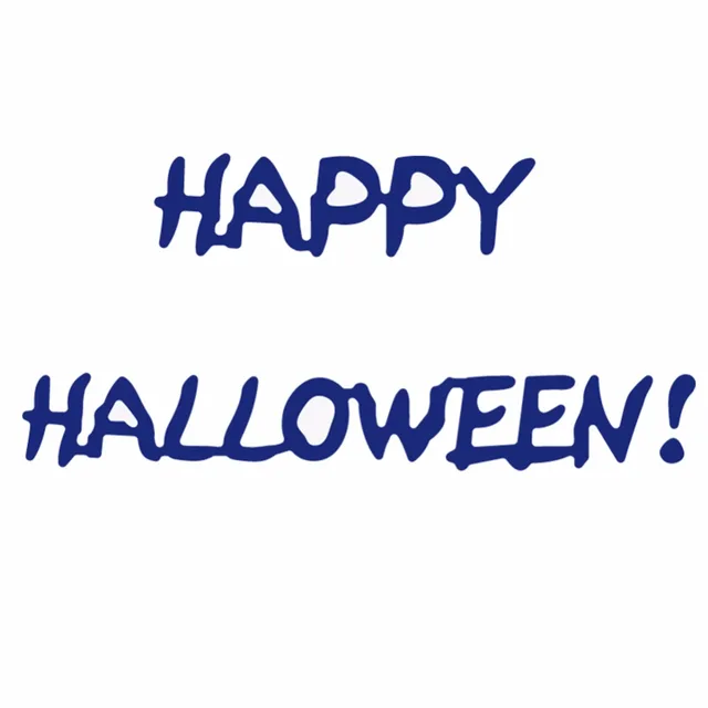 happy halloween letter word carbon steel embossing cutting dies photo album template word