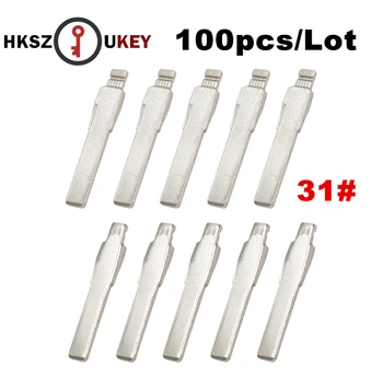 

HKSZUKEY 100pcs/lot, KEYDIY Remotes Flip Blade 31# for KD Remote, HU66 Key Blade HAA for VW for Passat for Skoda For Audi