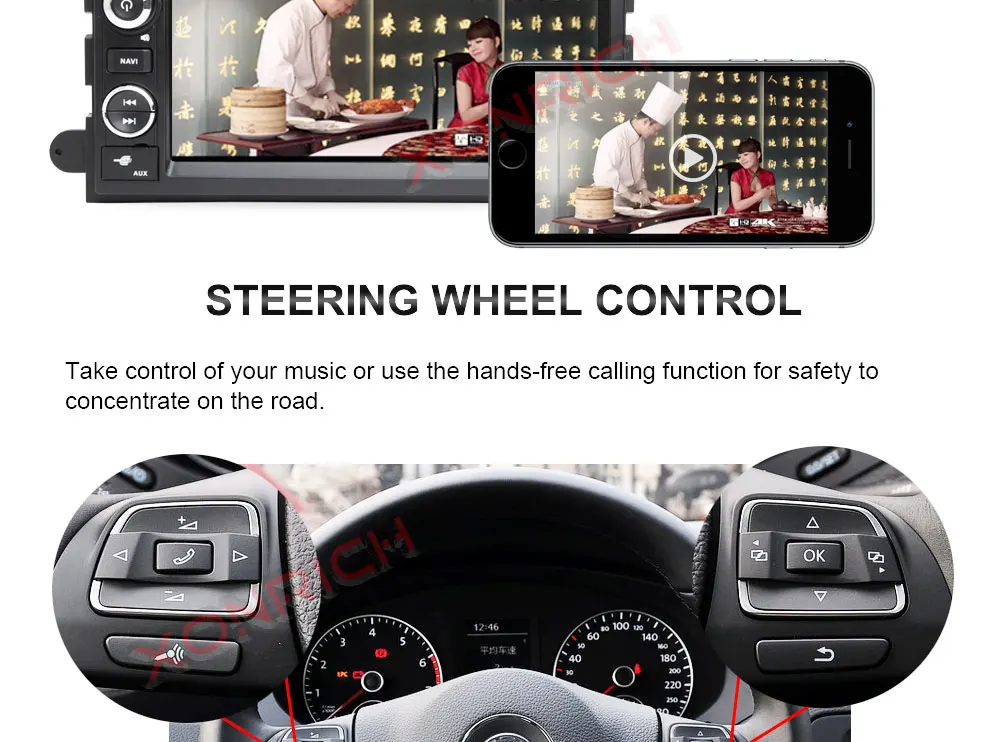 Best Car Multimedia player  Android 8.1 Autoradio CAR DVD player For FORD/F-150/Mustang/Explorer/Kuga/Edge Radio FM wifi 3G BT 24