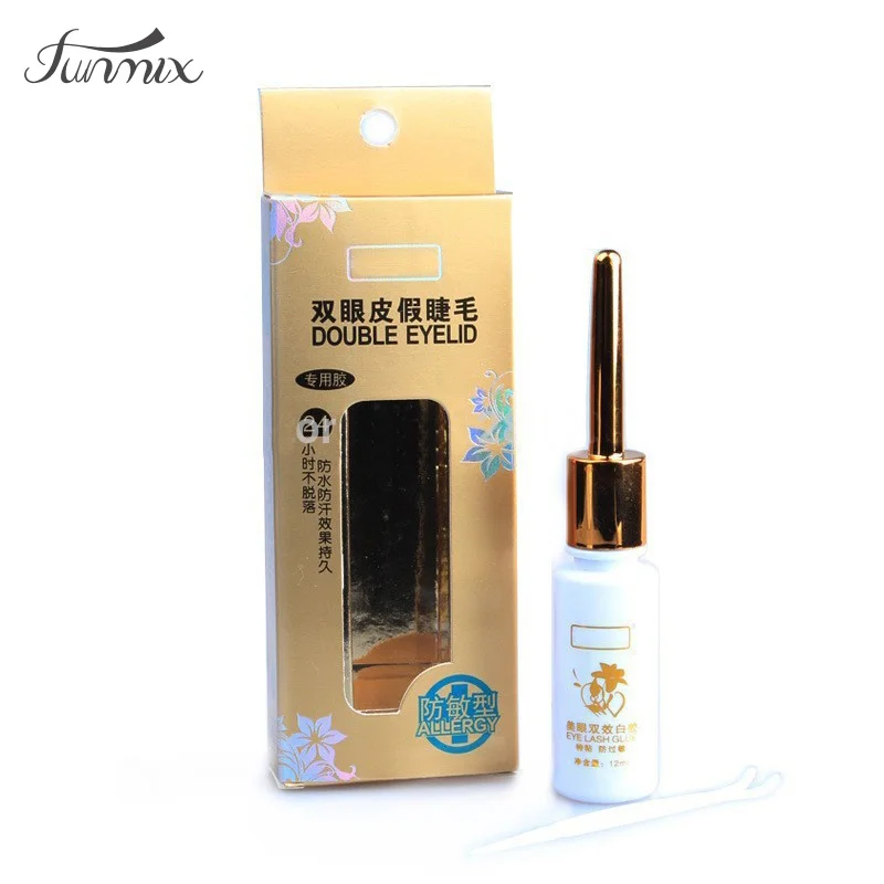 

2019 High Quality 10 pcs Pro Makeup Glue for False Eyelash Double Eyelid 12ml No traces & Waterproof 100%Brand Lash Glue
