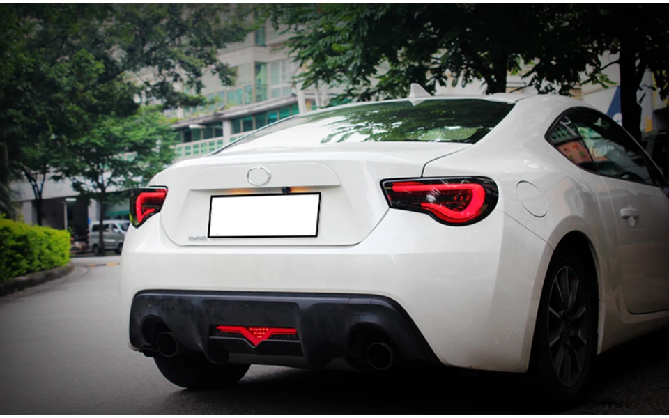 АКД Тюнинг автомобилей задние фонари для Toyota GT86 86 Subaru BRZ задних сигнальных огней, светодиодный DRL ходовые фары, противотуманные фары ангельские глазки сзади