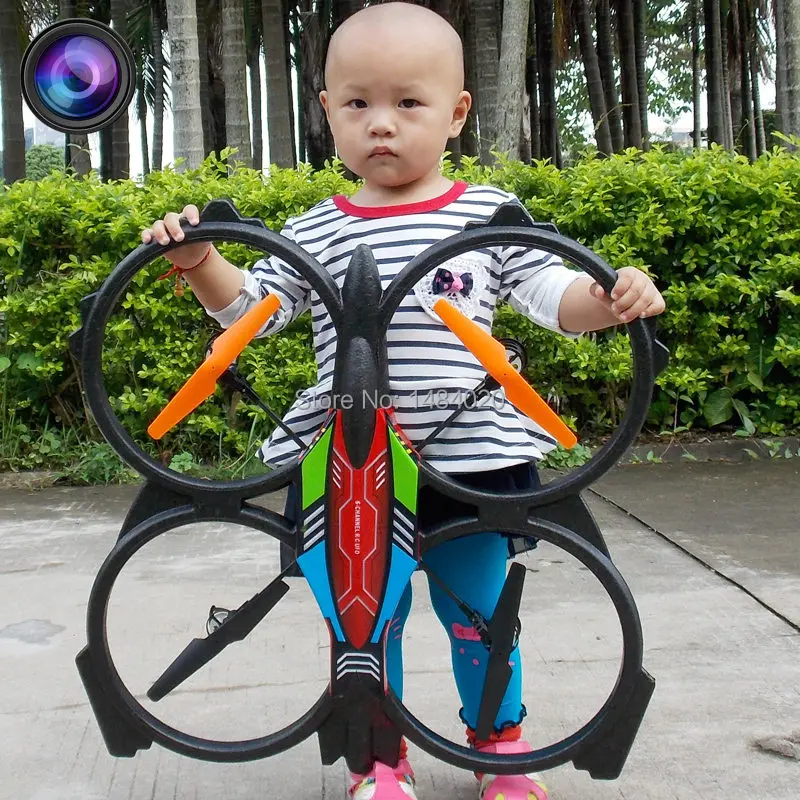 Ultra Large 4 Axis RC UFO with Camera 4CH can 4D Flip 2.4G Remote