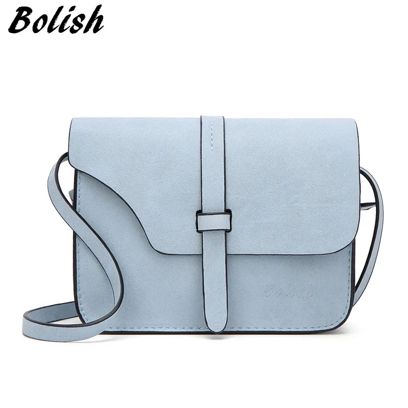 Bolish Nubuck جلد المرأة حقيبة الأزياء واحد حزام Crossbody حقيبة الحلوى اللون هاتف مصغر حقيبة Bolish Nubuck جلد المرأة حقيبة الأزياء واحد حزام Crossbody حقيبة الحلوى اللون هاتف مصغر حقيبة