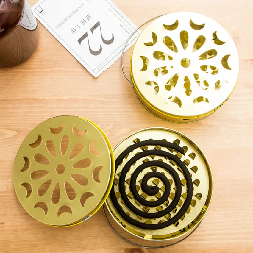 

1PCS Mosquito-repellent Incense Safe Burner With Hollow Cover Repellent Box Aromatherapy Rack Mosquito Coil Holder Tray