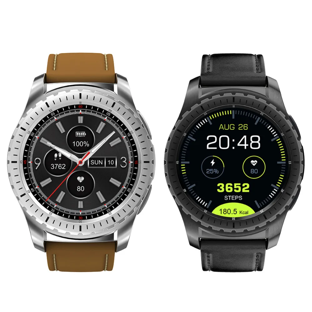

New smart watch GPS Smartwatch SIM TF Card heart rate monitor bluetooth music wristwatch For IOS Android Samsung Water-proof