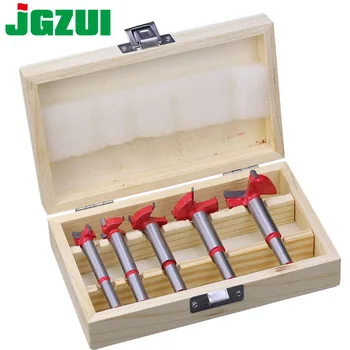 

5PCS Forstner tips Woodworking tools Hole Saw Cutter Hinge Boring drill bits Round Shank Tungsten Carbide Cutter