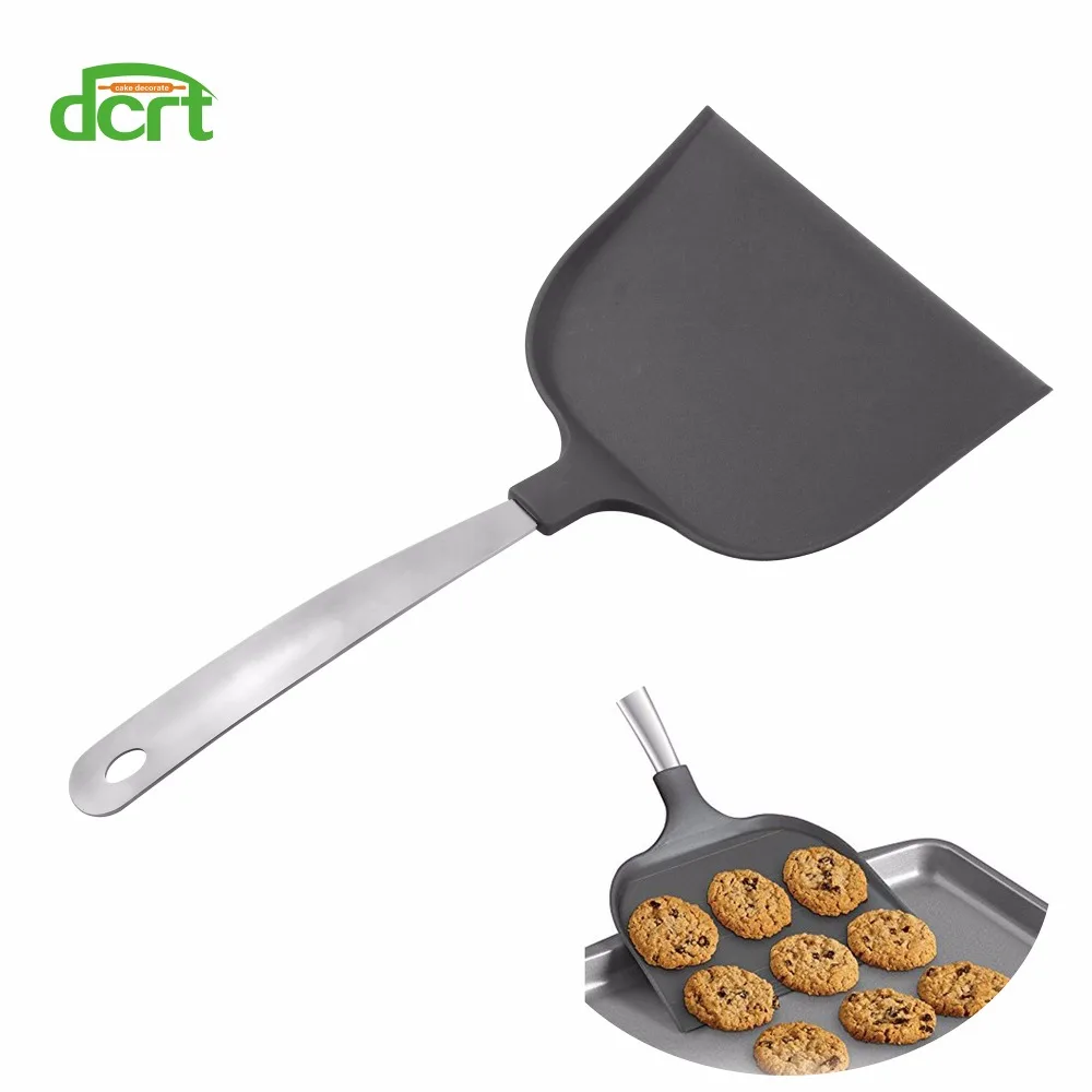 Антипригарная большая силиконовая кулинарная лопатка для печенья Лопата кухонный инструмент для выпечки омлет шоколадный инструмент для готовки лопаты для печенья кухонная лопатка