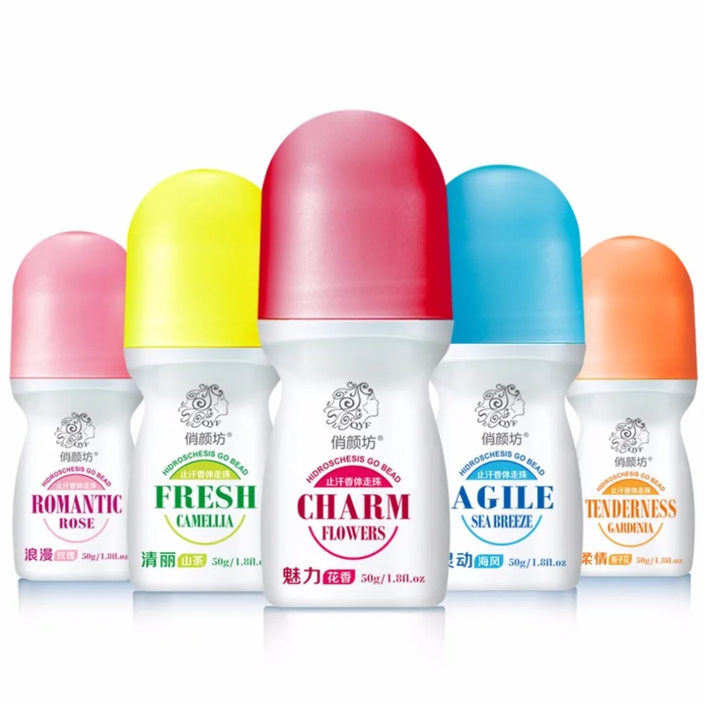 3pcs lot Roll on font b Deodorant b font Antiperspirant Remove Body Odor Portable Body Lotion