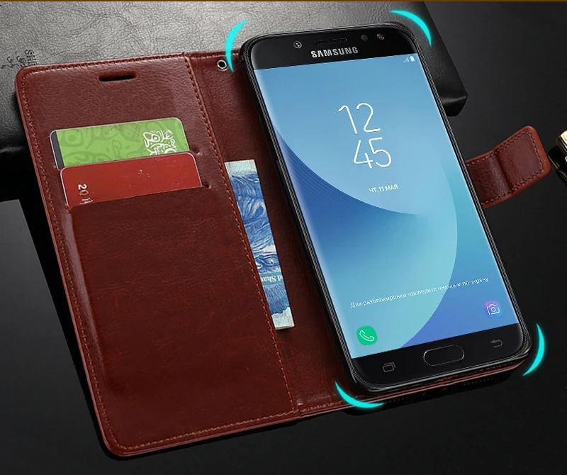 Чехлы из искусственной кожи для Samsung Galaxy J4 J6 Plus J8 2018 J2 Core Prime Pro J1 2016 J3 2017 J5 J7 Neo флип
