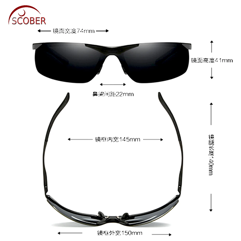 = SCOBER = алюминиево-магниевый сплав поляризованные uv400 uv солнцезащитные очки для вождения зеркальные очки для рыбалки
