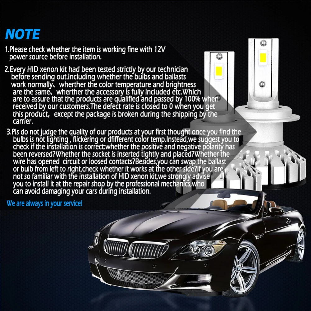 2X R8 H4 H7 H11 H1 Автомобильный светодиодный фары для 400W 36000LM светодиодный H7 9005 9006 9012 Авто противотуманных фар с возможностью креативного освещения 6000K Высокое Мощность