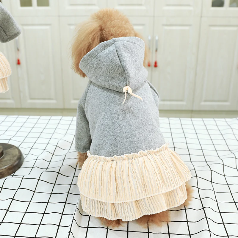 Теплая одежда для собак платье одежда милый торт юбка принцесса юбка-пачка из марли щенка Одежда для Тедди одежда для щенков
