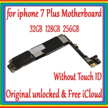 Оригинальная разблокированная материнская плата для iphone 7 plus без Touch ID, материнская плата для iphone 7P с чипами, 32 ГБ/128 ГБ/256 ГБ