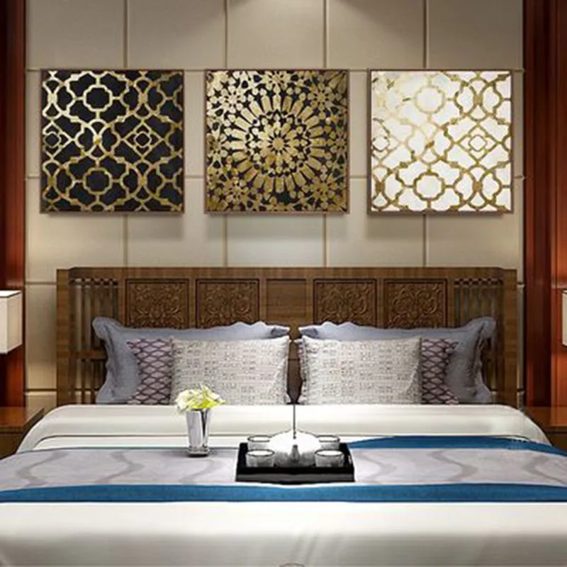 شمال أوروبا فندق الرخام بارد الألوان رائع كنبة مكتب دراسة حائط الخلفية صورة مطبوعة على القماش الملصقات للديكور المنزل