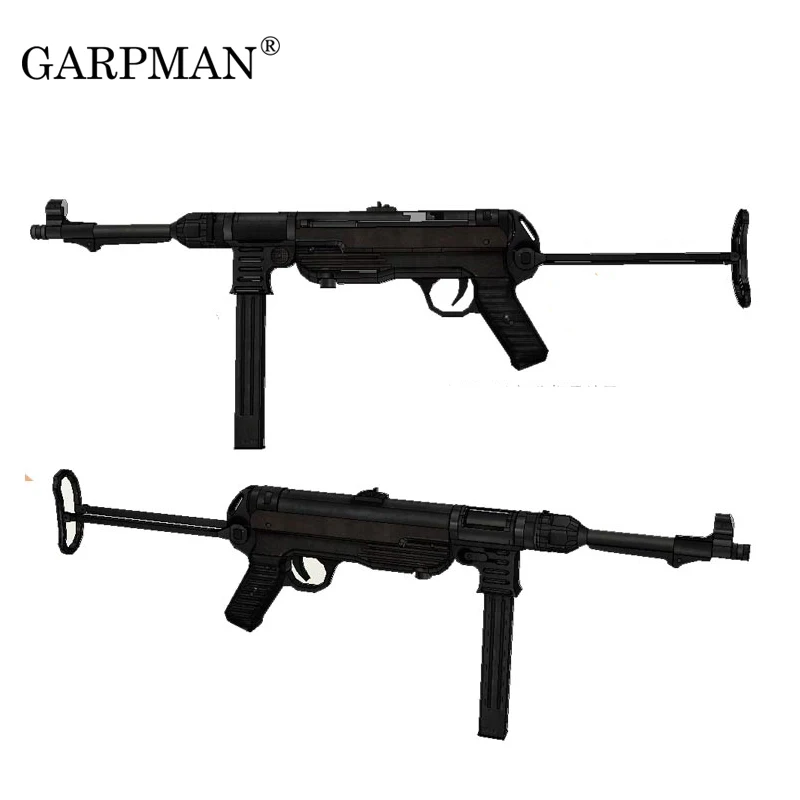 84 см 1:1 пособия по немецкому языку Mp40 пулемет 3D Бумага модель оружие ручной работы рисунки Военная Униформа реквизит в виде пистолета модель