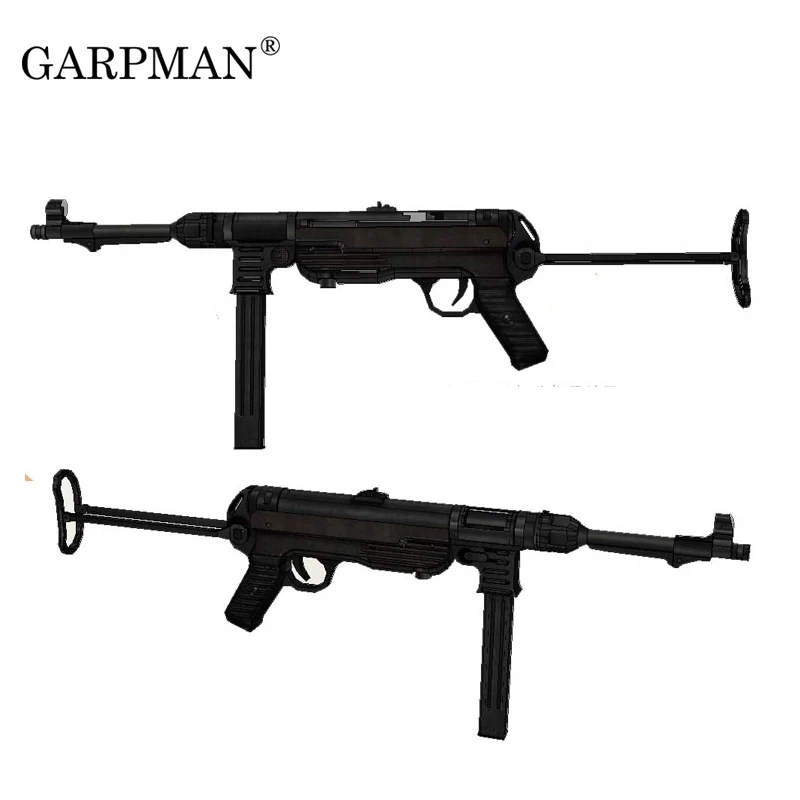 

84cm 1:1 German Mp40 Submachine Gun 3D Paper Model Frearms Weapon Handmade Drawings Military Paper Prop Gun Model Papercrafts