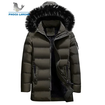 

2019 New Hot Sell Male Winter Warm Parka Quality Jacket Men Fashion Casual Loose Mens Jacket Hooded Mens Long Coats