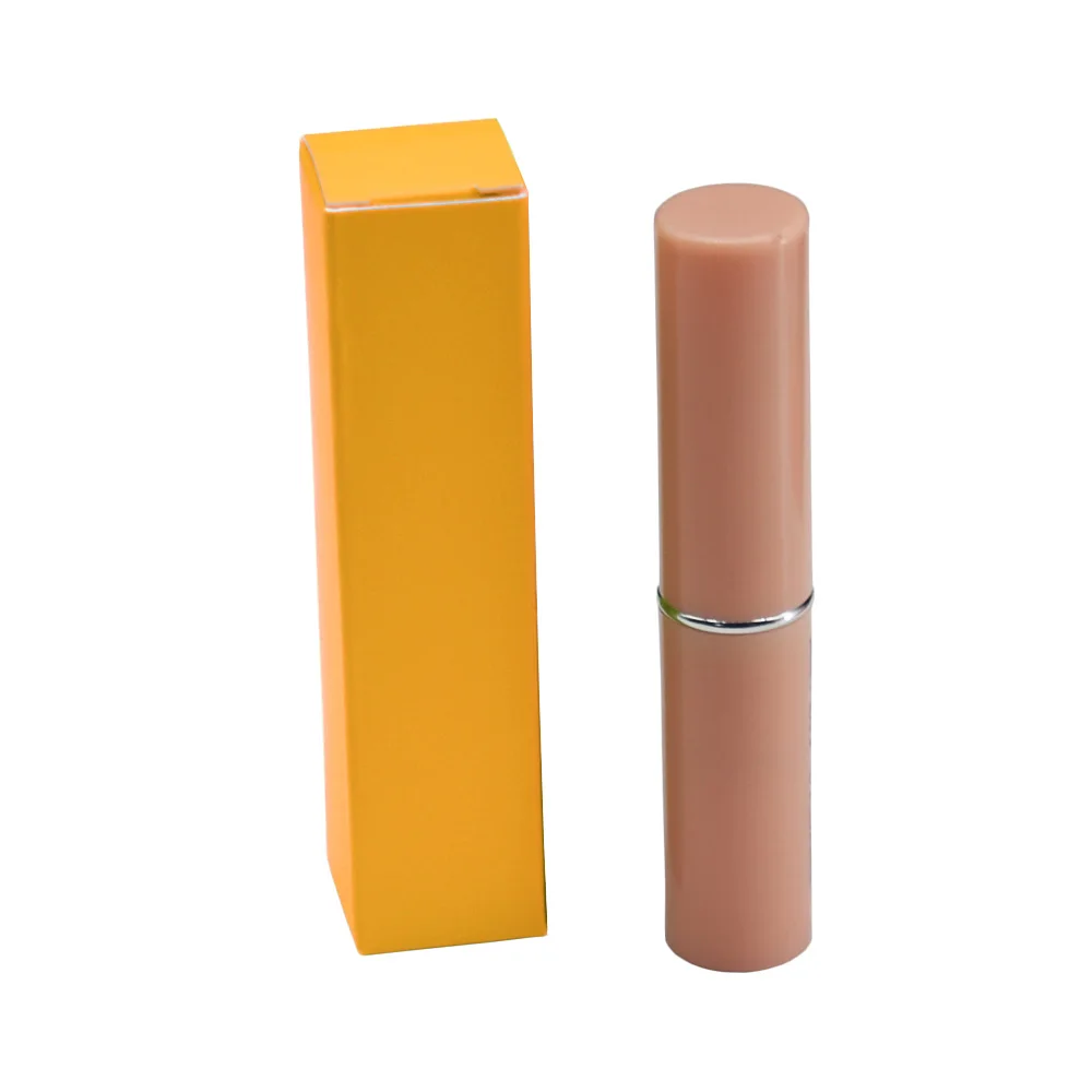 

Orange Colored DIY Lipstick Package Kraft Paper Boxes Wedding Small Gift Packing Box Foldable Paperboard Boxes