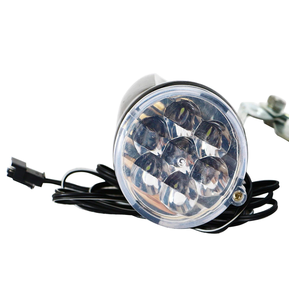 Excellent Motorcycle Electric Bicycle LED Light Headlight + Taillight Safety Warning Red LED Back Lamp 36V Ebike electric Bike Light 5