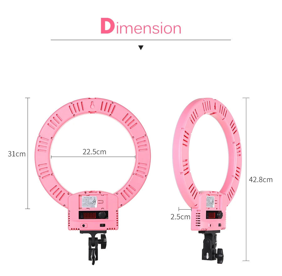 AMBITFUL RL-240 12 ''31 см Диммируемый светодиодный кольцевой светильник 36 Вт 3200~ 5600 к 240 светодиодный с 180 см осветительной подставкой для фото видео освещения