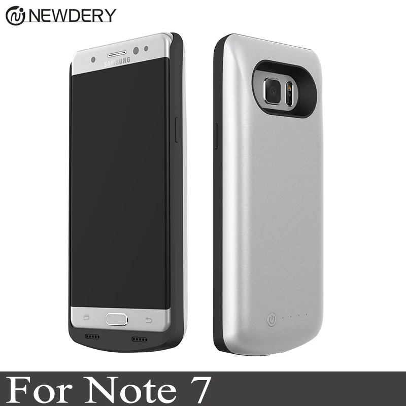 NEWDERY 5000mAh Battery Charger Case For Samsung Galaxy Note 7 / FE Luxury External Backup Power Bank Charger TPU Cover cases