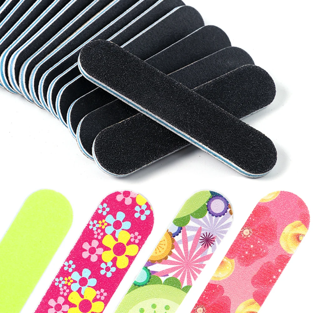 10pcs Washable Nail File For Manicure Sanding Buffer Block Sponge