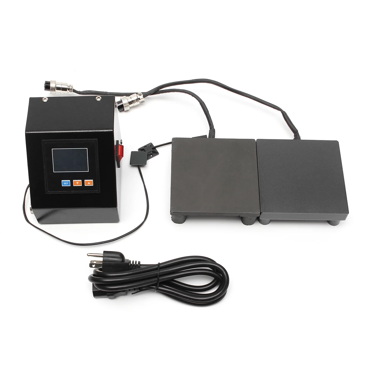 5x5 Inch Rosin Press Kits Heated Plates Industrial LCD Temper Controller with Aerrial Plug DIY