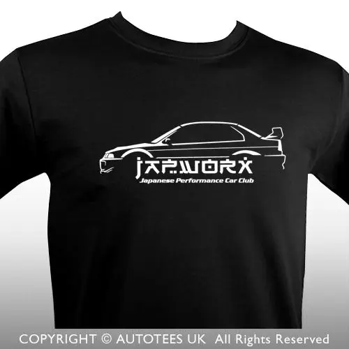 Летняя футболка с изображением японского LANCER EVO 5 6 JMD DRIFT хлопковая Футболка