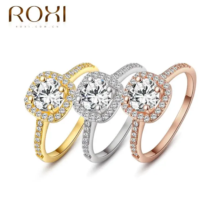 ROXI Brand Delicate Crystal Cubic Zirconia Rings Jewelry Wedding Ring Best Gift For Women Luxury Austrian Crystal Ring 101009438