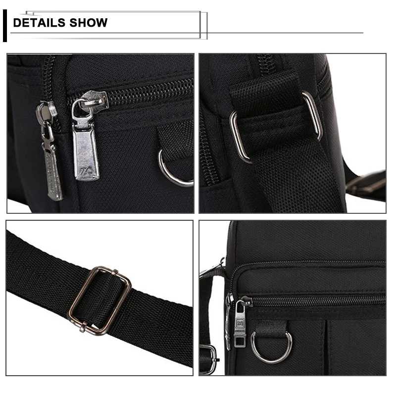 à prova dwaterproof água única alça larga bolsas masculino