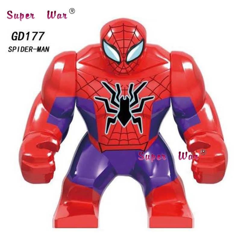 

Single Marvel Avengers Endgame Big size Spiderman Spider man Thanos IronMan Collection Series building blocks Kid Toys