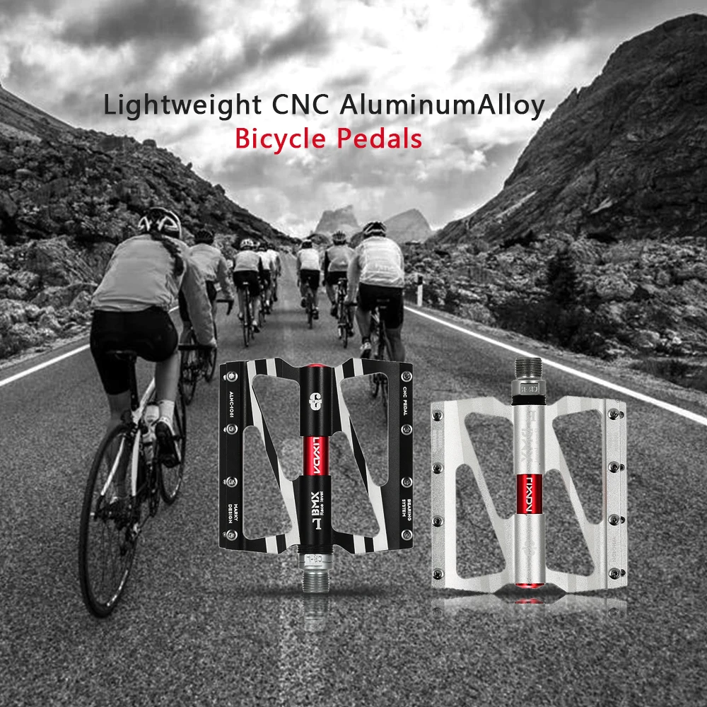 Lixada велосипедные педали MTB горный велосипед педали на платформе легкий алюминиевый обработанный на станке с ЧПУ сплав велосипедные полые педали