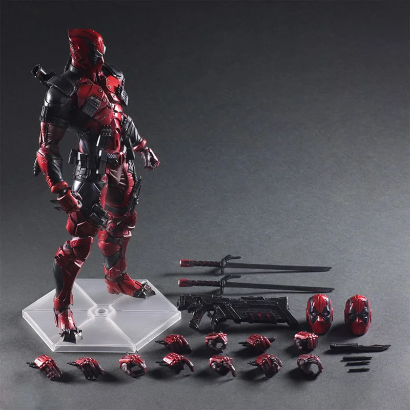

Play Arts 26cm Deadpool Original PVC Action Figure Model Toys Figure Wolverine X Men X-MEN Play Arts Kai Deadpool
