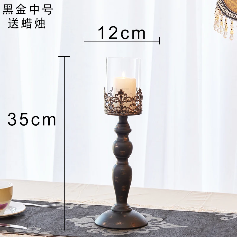 

Table Aromatherapy Candle Holders Candlestick Candlelight Dinner Props European Romantic Wedding Retro Girls WZF264