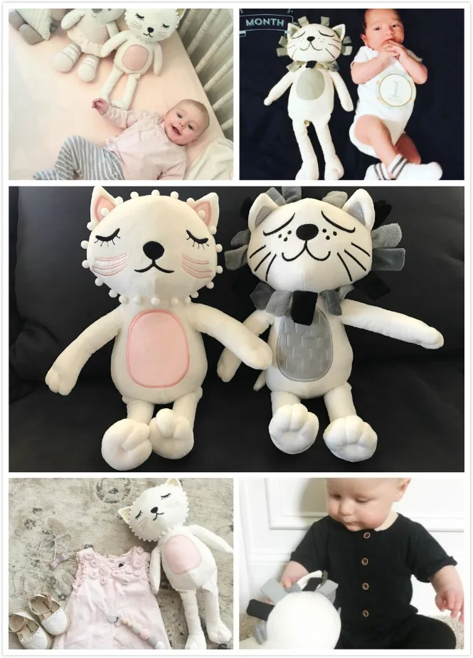 Эмили и meritt Cat& Lion Instagram/ins обниматься Плюшевые игрушки Мягкие чучело для Дети Детский подарок