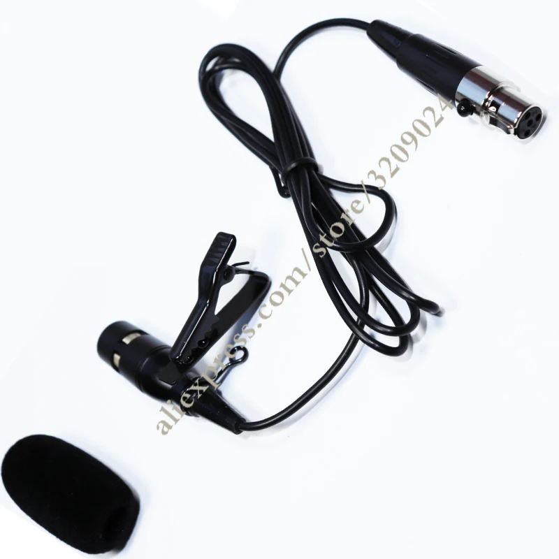 Hypercardioid XLR 4 контактный разъем TA4F проводной микрофон конденсатор галстук на Lavalier