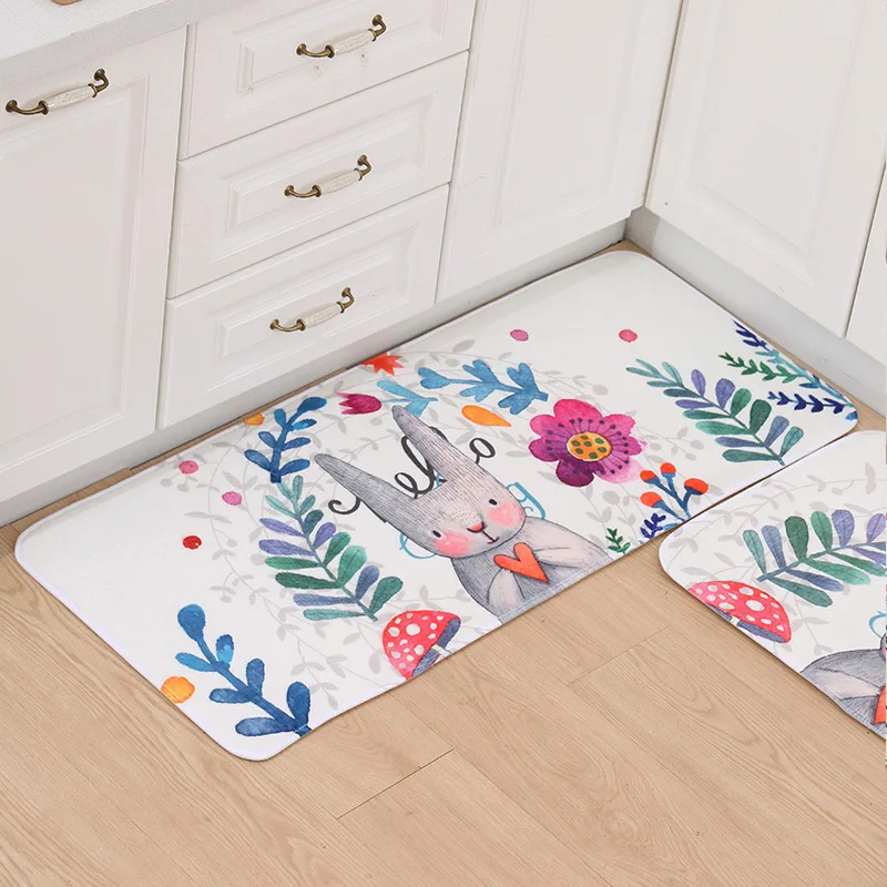 Кухонный ковер, Противоскользящий коврик для двери, Kawaii, приветственный напольный коврик, кошачий коврик для кухни, гостиной, ванной комнаты, коврик для ванной комнаты