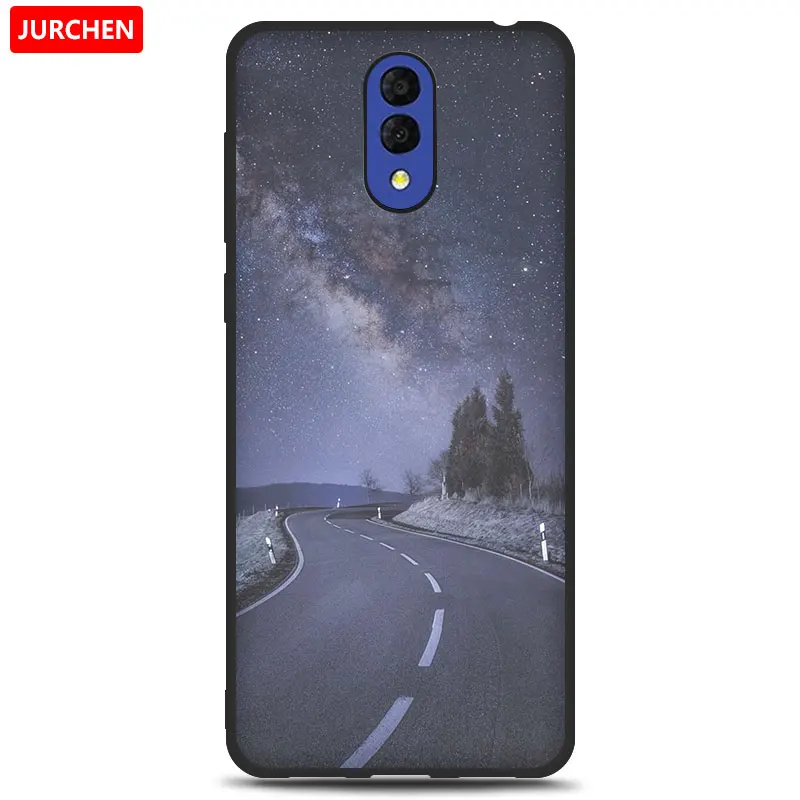 JURCHEN Case For Alcatel 3L Case Soft Tpu Silicone Back Cover For Alcatel 3L 3 L Case Cover Funda Printing Bag Cartoon - Цвет: 22