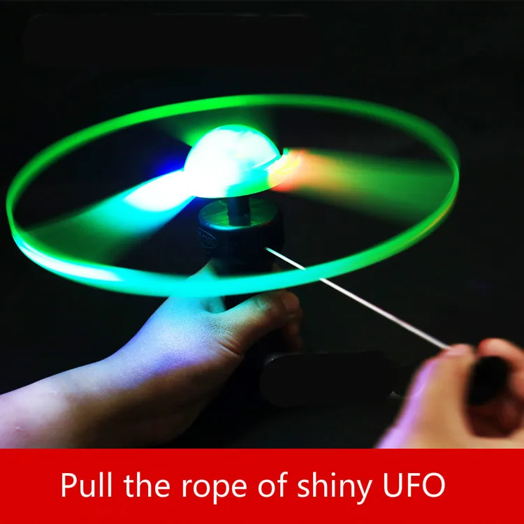 

UFO Toy Throw And Catch Flying Disk LED Light More Than 3 Year Old Children Night Outdoors Beach Flying Saucer