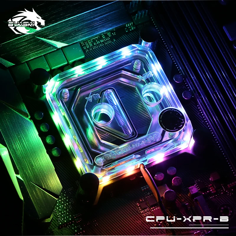 Bykski CPU-XPR-B-PA ، ل إنتل Lga115x/2011 وحدة المعالجة المركزية المياه كتل ، RBW الإضاءة نظام ، Microwaterway مياه التبريد كتلة