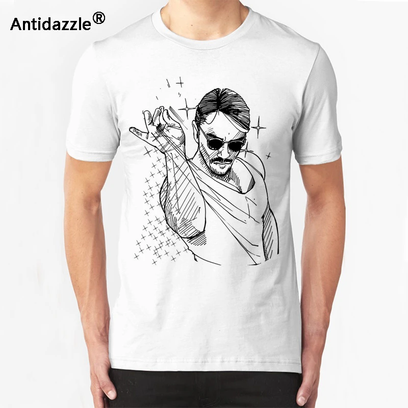 Antidazzle Fashion Summer Popular Salt Bae Funny Casual Men's T shirt Printed Hipster Design T-shirt Tees Tops Male O-neck | Мужская