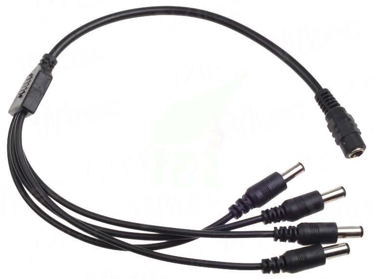 1 до 4 DC ПИТАНИЕ Splitter кабель для большинства продуктов безопасности, CCTV камера NVR лампы небольшой наблюдения проекта домашний монитор