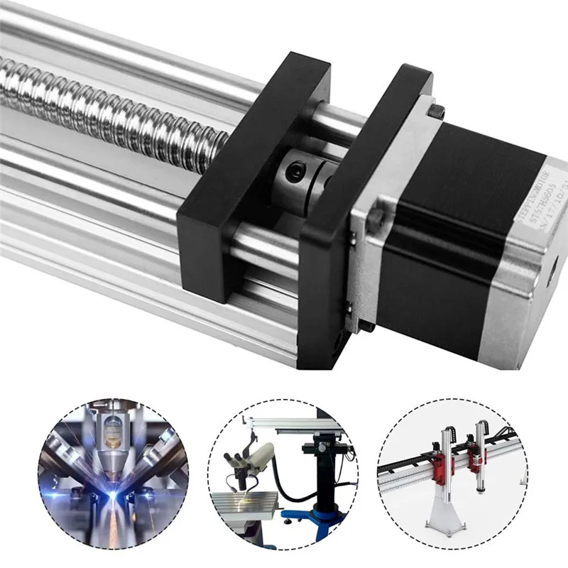 Ball Screw Linear Rail Guide Long Stroke 600mm With GGP Ball Screw 1610 Stepper Motor CNC Slide Module Work Milling Machining  (6)