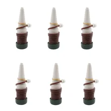 8 pcs/lot Automatic Self Watering Probes Plant System Ceramic Spikes Creative Gardening Flower Pot Potted Drip Device