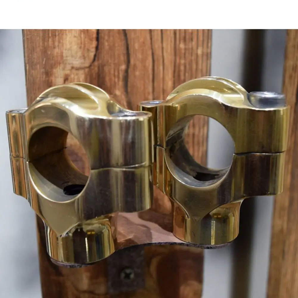 Высококачественный латунный " руль мотоцикла стояки 1 дюймов зажим руля для Harley Bobber Chopper Custom Bike