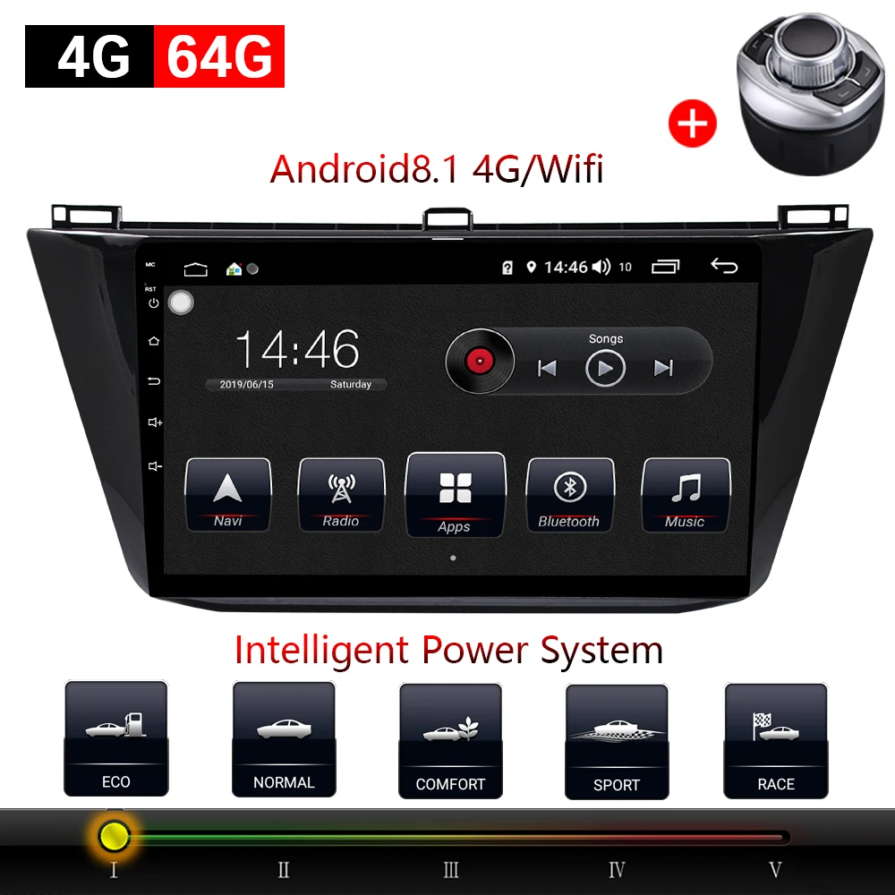 

Car Multimedia player 1 Din Android 8.1 Car DVD For VW/Volkswagen Tiguan 2015- 2018 10.1" 4G/32G/64G touch screen car Radio GPS