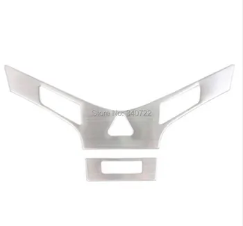 

car Stainless steel center console Y type panel and In-car air circulation button panel stickers for Chevrolet Cruze2009-2013