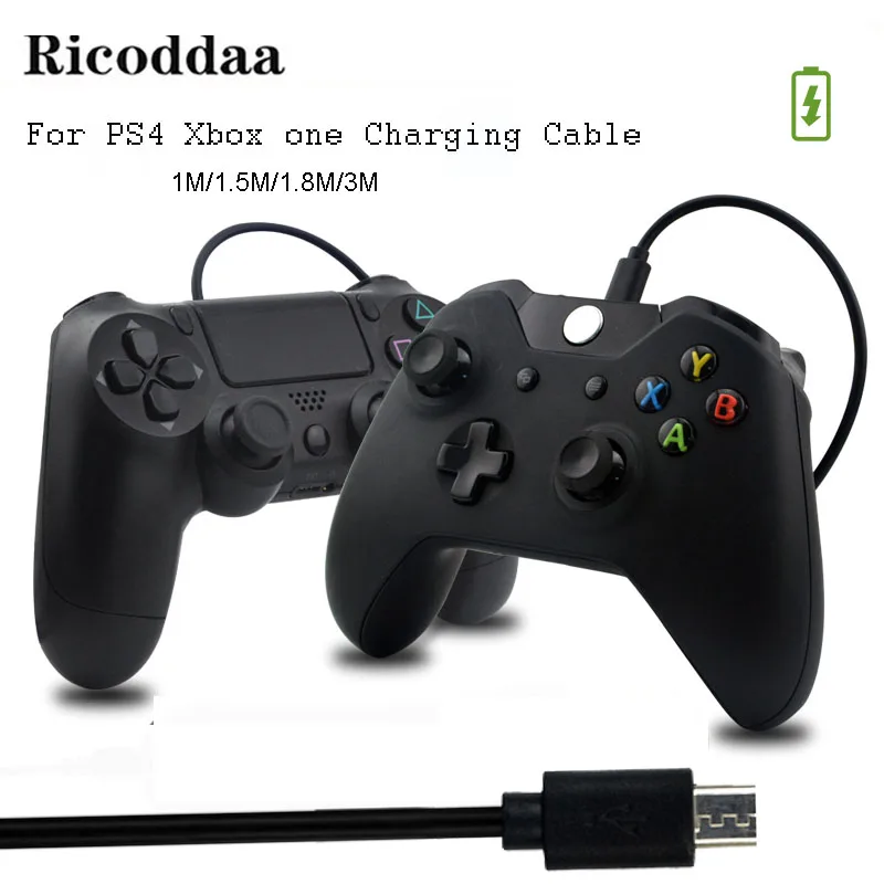 Кабель зарядного устройства микро usb для PS4/Xbox One контроллер шнур питания Sony Playstation