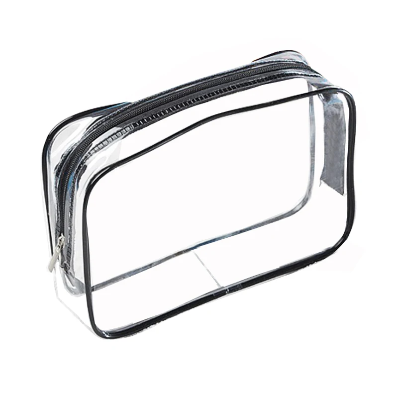 

Eco Protection PVC Transparent Cosmetic Bag Women Travel Waterproof Wash Toiletry Bags Makeup Organizer Case